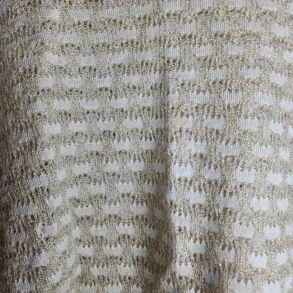 Aritzia Babaton Ivory & gold dolman sleeve oversized Sweater XXS​ - Picture 5 of 7